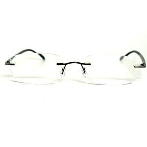 Marchon Airlock 2 Rimless Eyeglasses Gunmetal 770/44 034 51-20-135 Italy